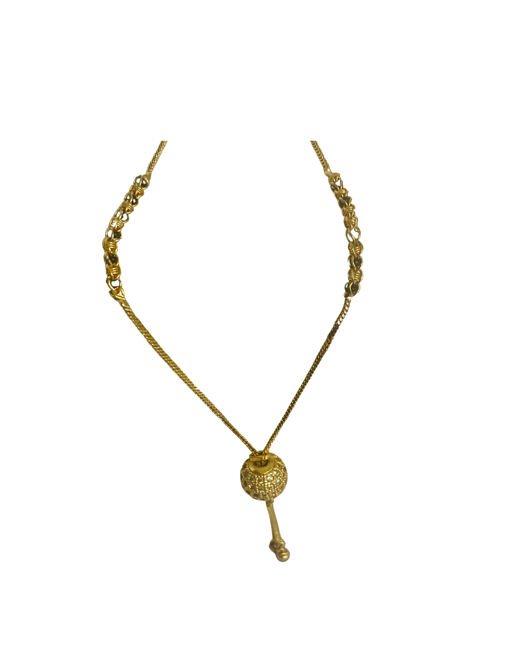 traditional gold tone beaded pendant necklace traditional gold tone beaded pendant necklace