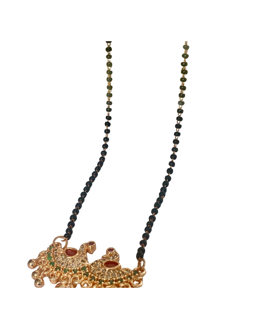 royal peacock design gold plated mangalsutra royal peacock design gold plated mangalsutra