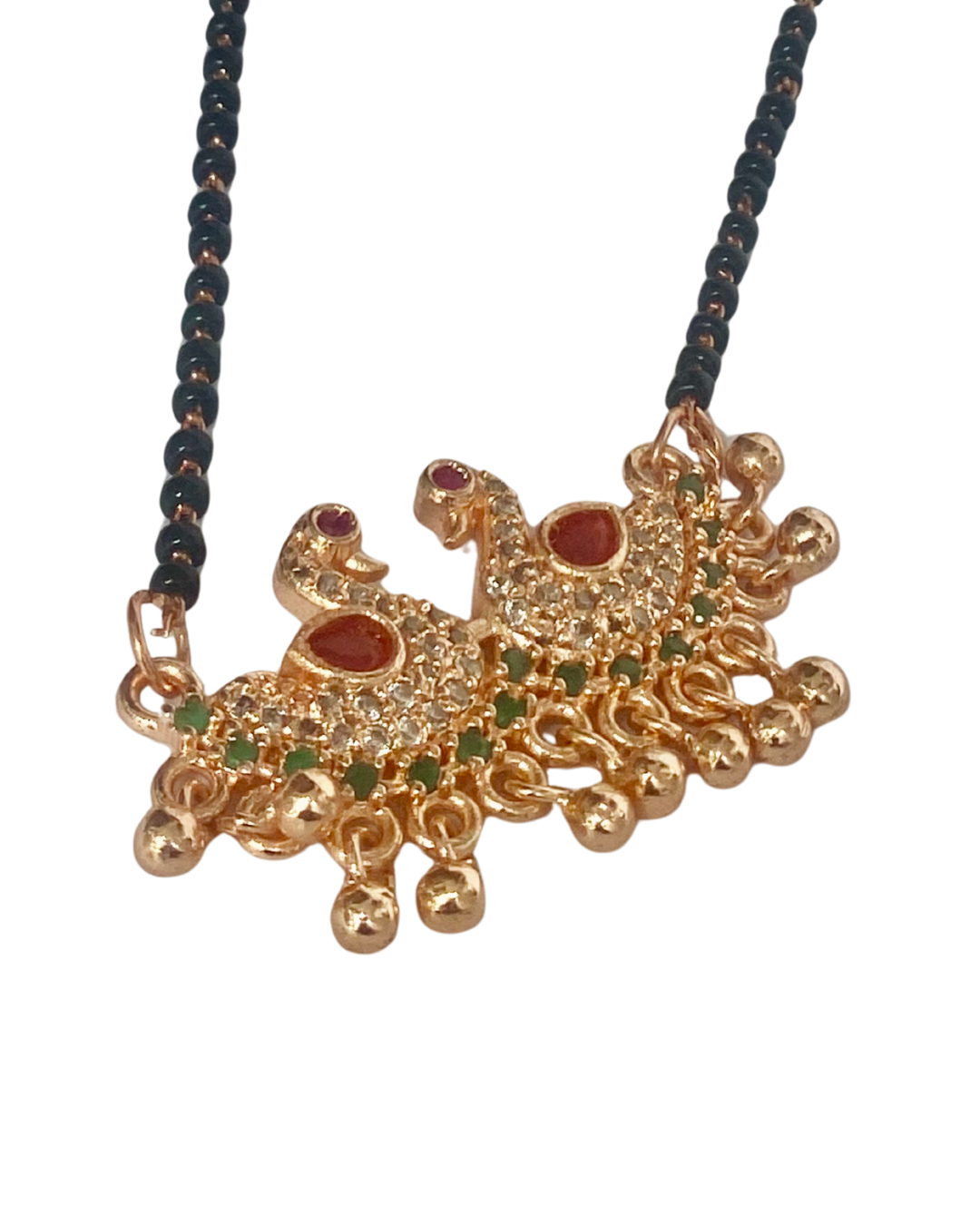 royal peacock design gold plated mangalsutra royal peacock design gold plated mangalsutra